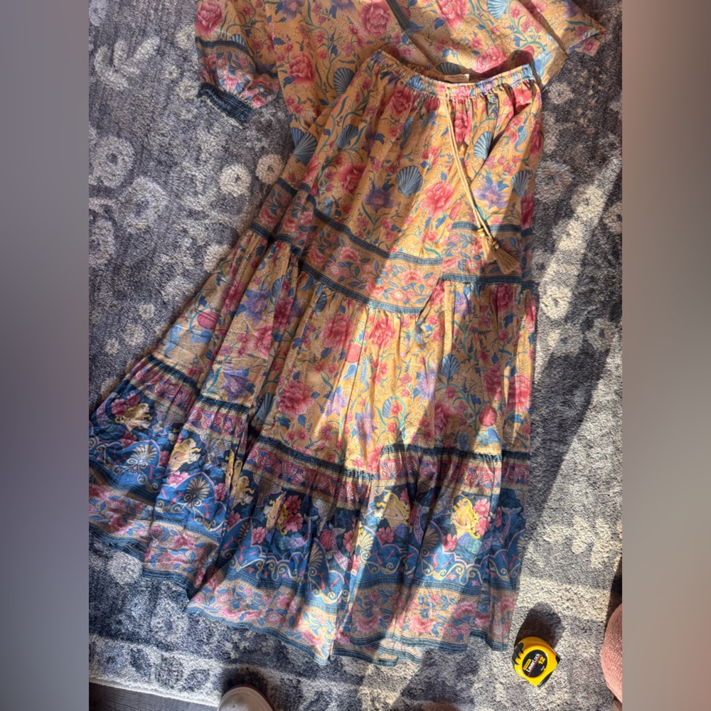 TRADE - do not buy. Spell Seashell Mermaid Floral Skirt and Blouse Set - Picture 2 of 10